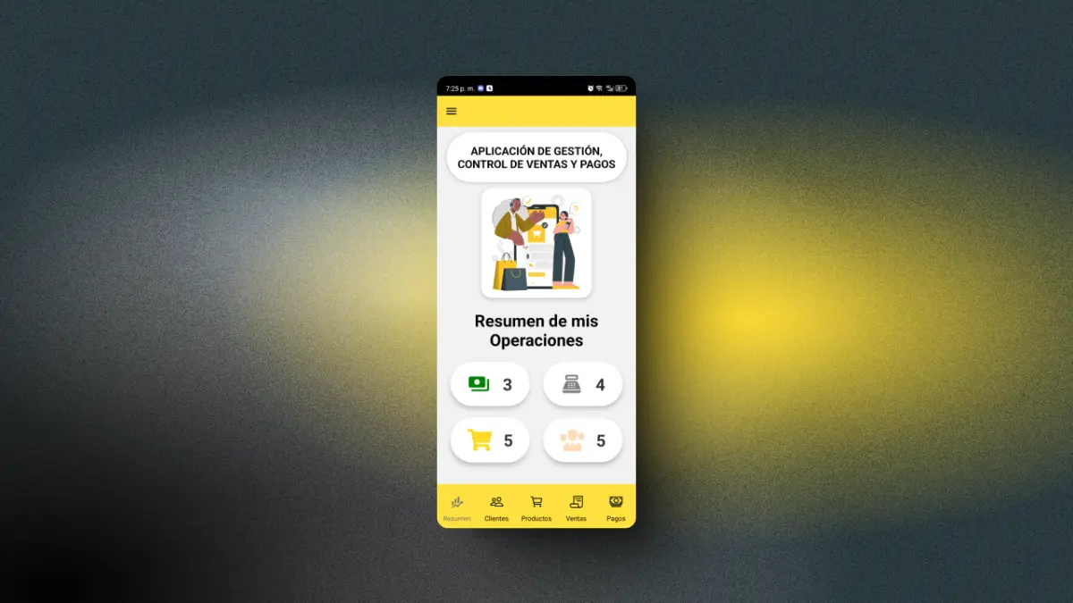 Captura de pantalla del proyecto Shop-Mg App